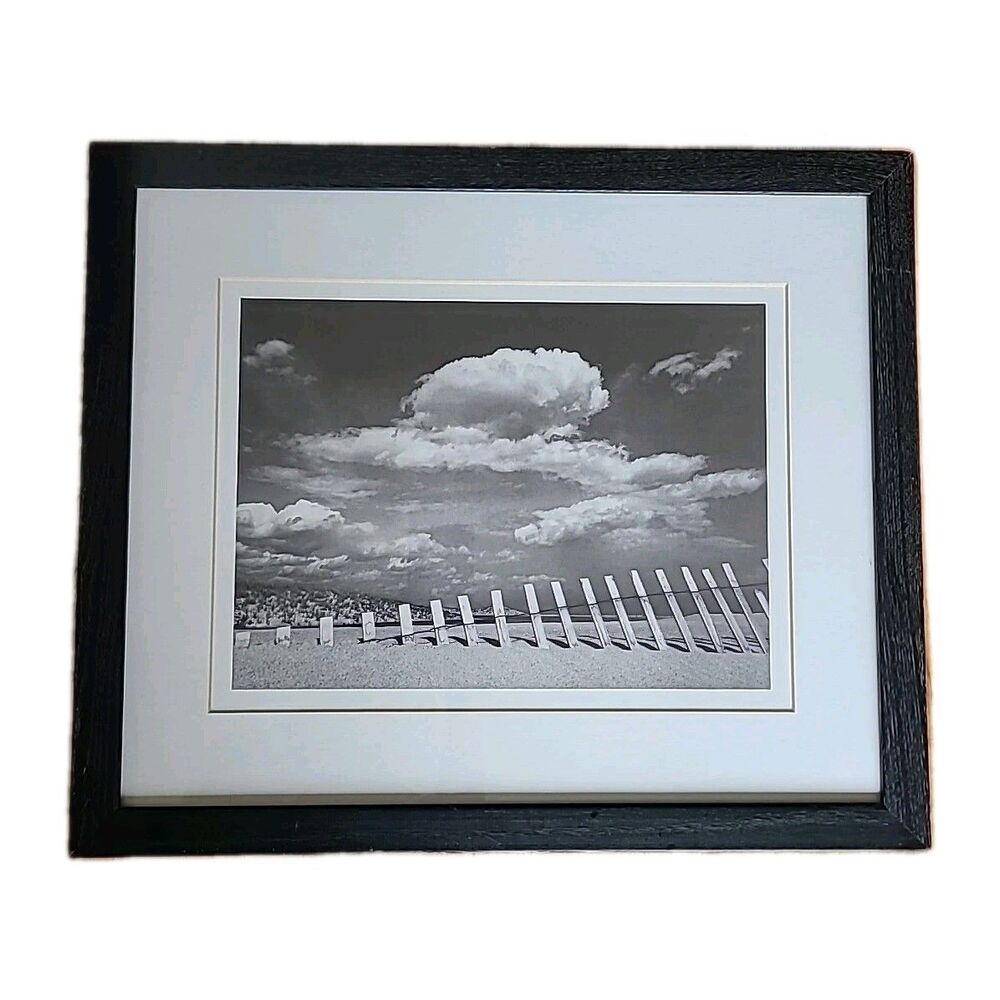 Richard Calvo Artist Vtg 2000 Summer Clouds Limited Art Print 16x19 B&W